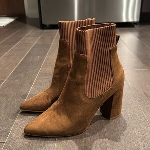 Steve Madden Suede Sock Booties